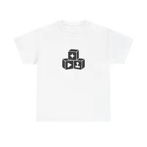 Block Stack Logo Tee (White)