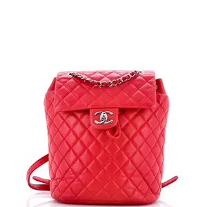 Pre-owned CHANEL Leather Backpacks Urban Spirit Backpack Quilted Small by Rebag