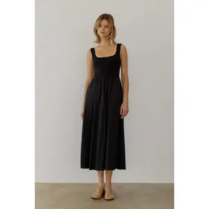 The Lucinda Dress Knit Bodice Cotton Skirt
