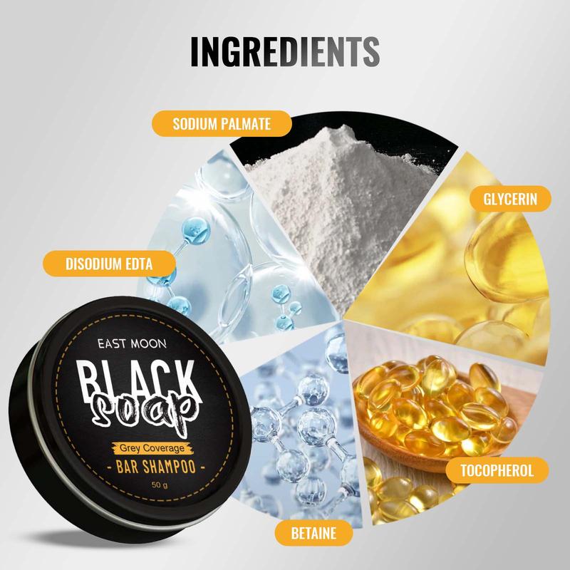 Moisture Black Hair Soap for Men Nourishing and Moisturizing Black Hair Brightening Hair Repair Deep Cleaning for All Hair Types
