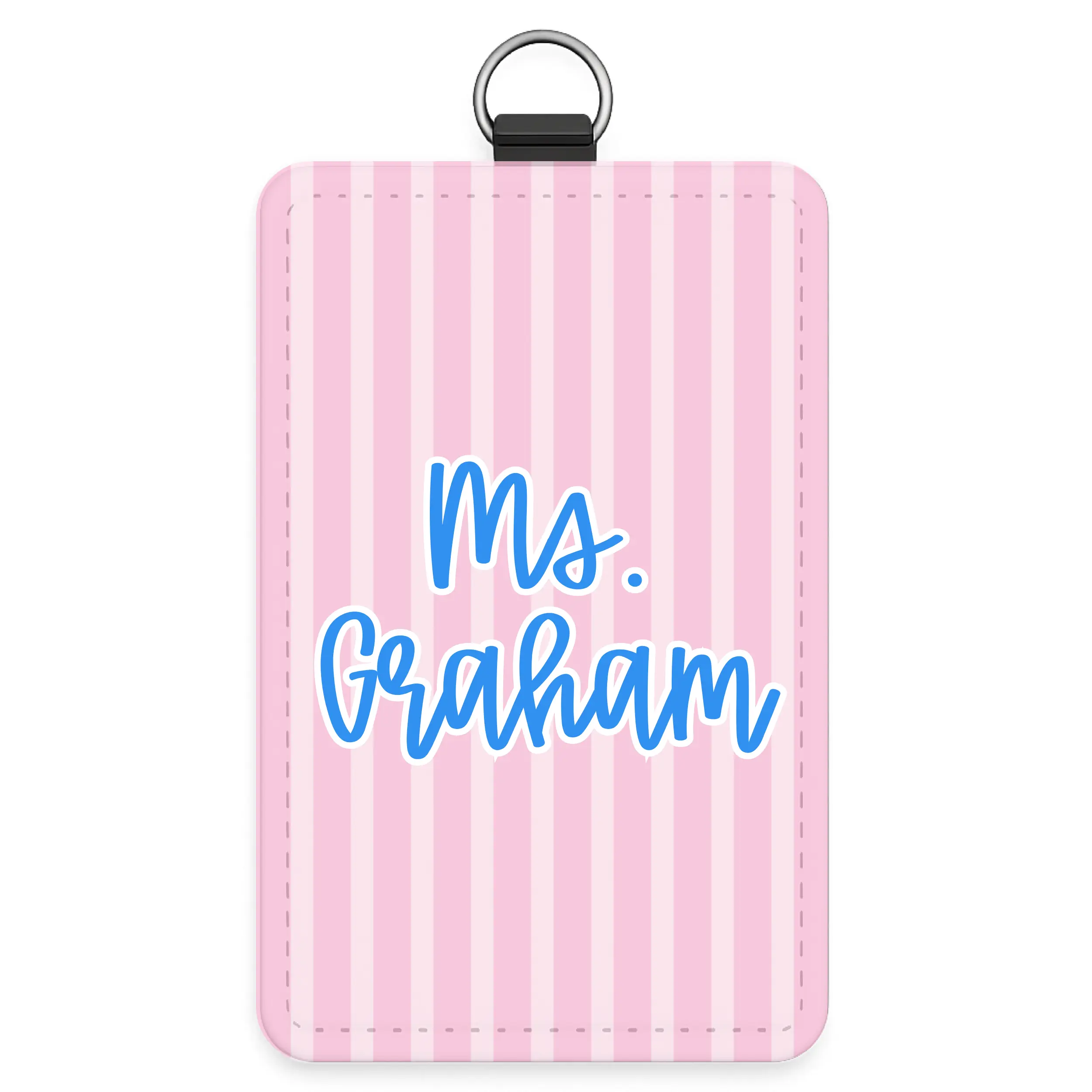 Barbie Pink Stripes- ID Badge