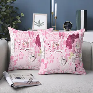 2Pc, this MITSURI style printed pillowcase, comfortable fabric, suitable for Halloween, Christmas, vacation home, house, living room, bedroom, RV, sofa, pillow set decoration, holiday gifts, double-sided printing, excluding pillow core.