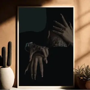 Black Couple art Poster Unframed, black Couple Love Poster, African Art, African Wall Art, Black Art Print,  Home Decor, Room Decor, Abstract Printable Black Art