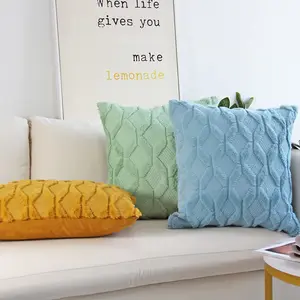 Diamond shaped Plush Throw Pillow (With Insert) size 18"x18"