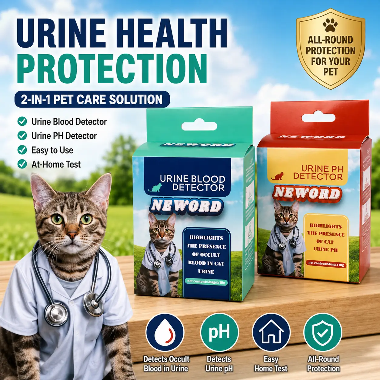 Cat Litter Urine Detection Particles, Self-Checking Pet Supplies for Cats