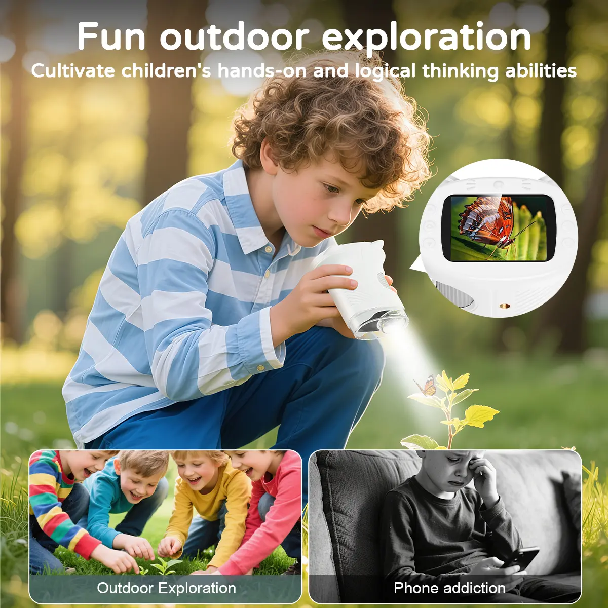 【yunn⭐︎kids LIFE】KOKEI HI-SCOPE 2026 Upgrade] Aspoven 1000X Kids Microscope with Built-in Photo