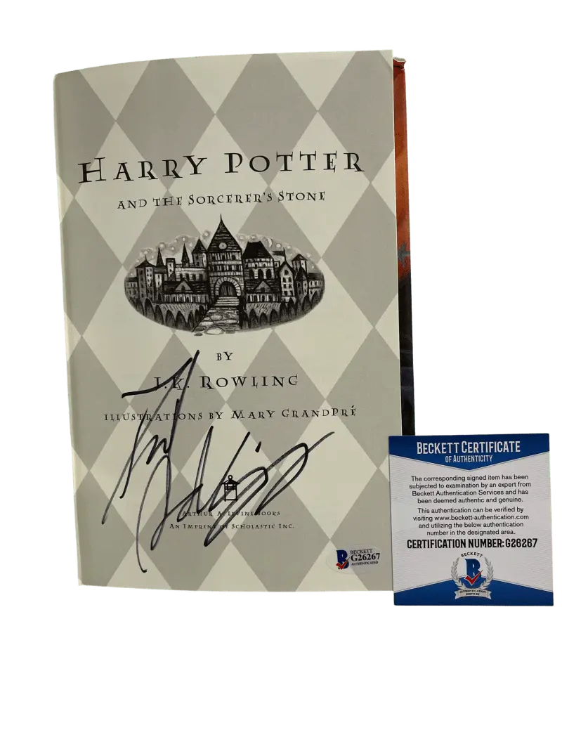 Daniel Radcliffe Authentic Autographed Harry Potter and the Sorcerer's Stone Hardcover Book
