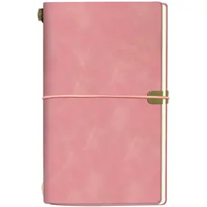 Leather Bound Journal Writing for Men Women - Daily Writing Notepad with Lined /Dot / Square Paper, 192 Pages Travel Diary Notebook Vintage Travel Journal