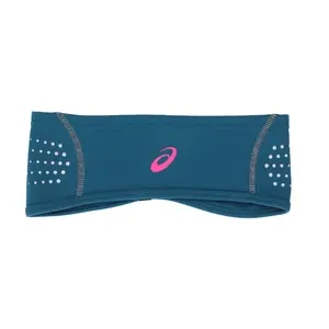 ASICS Womens Lite-Show Windblock Headband Running Athletic  - Blue