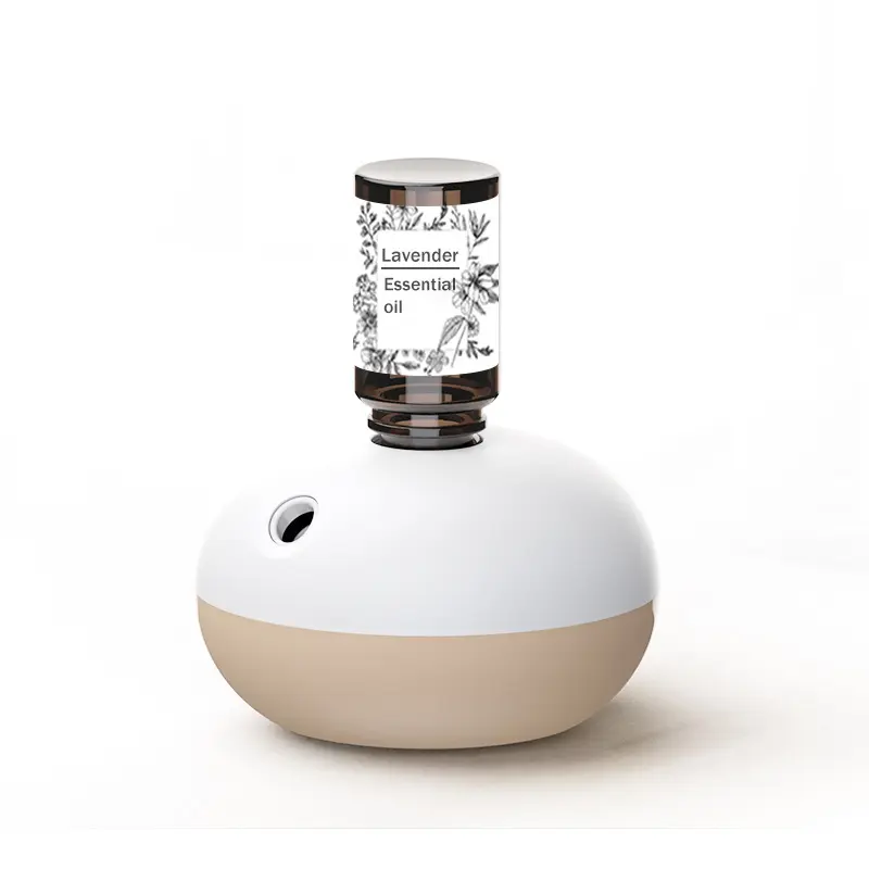 Portable Cordless Rechargeable Automatic Essential Oil Diffuser - Miniature Lightweight Small Size 10x10x11cm Waterless Scented Aromatherapy Machine, Auto Spray, for Living Room Home Use, Housewarming Gift, Essential Oil Compatible