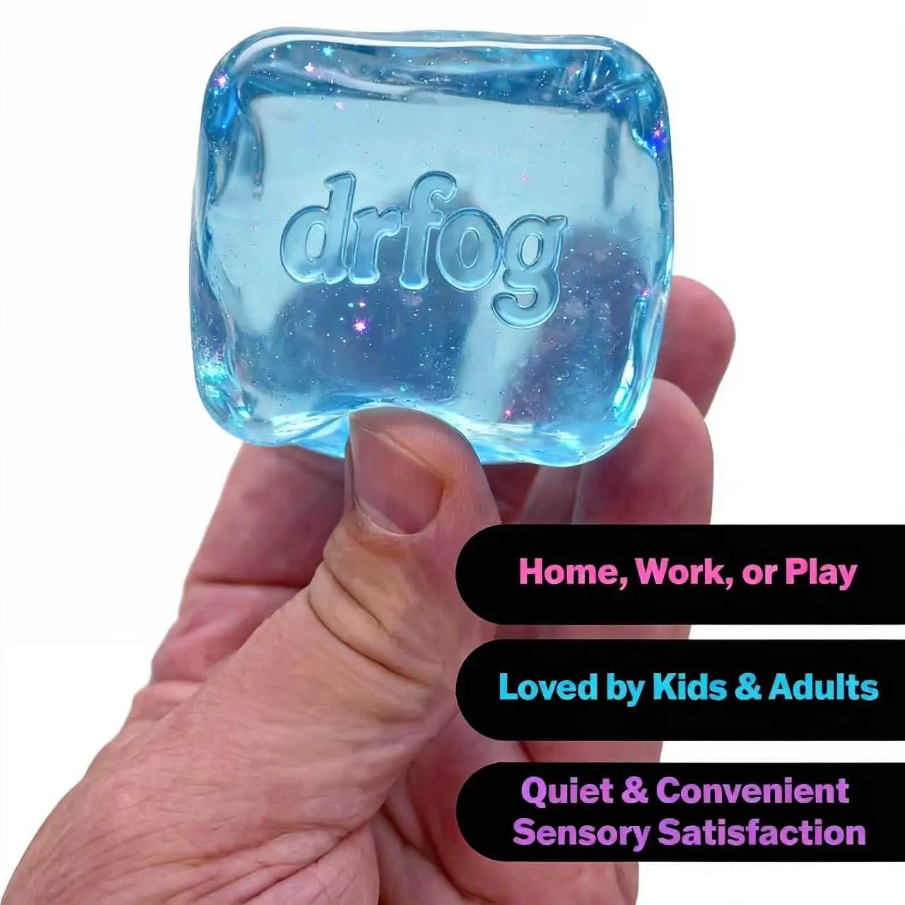 2.25-Inch Sensory Squeeze Cube, Soft Squishy Fidget Toy, Assorted Color, 1 Pack