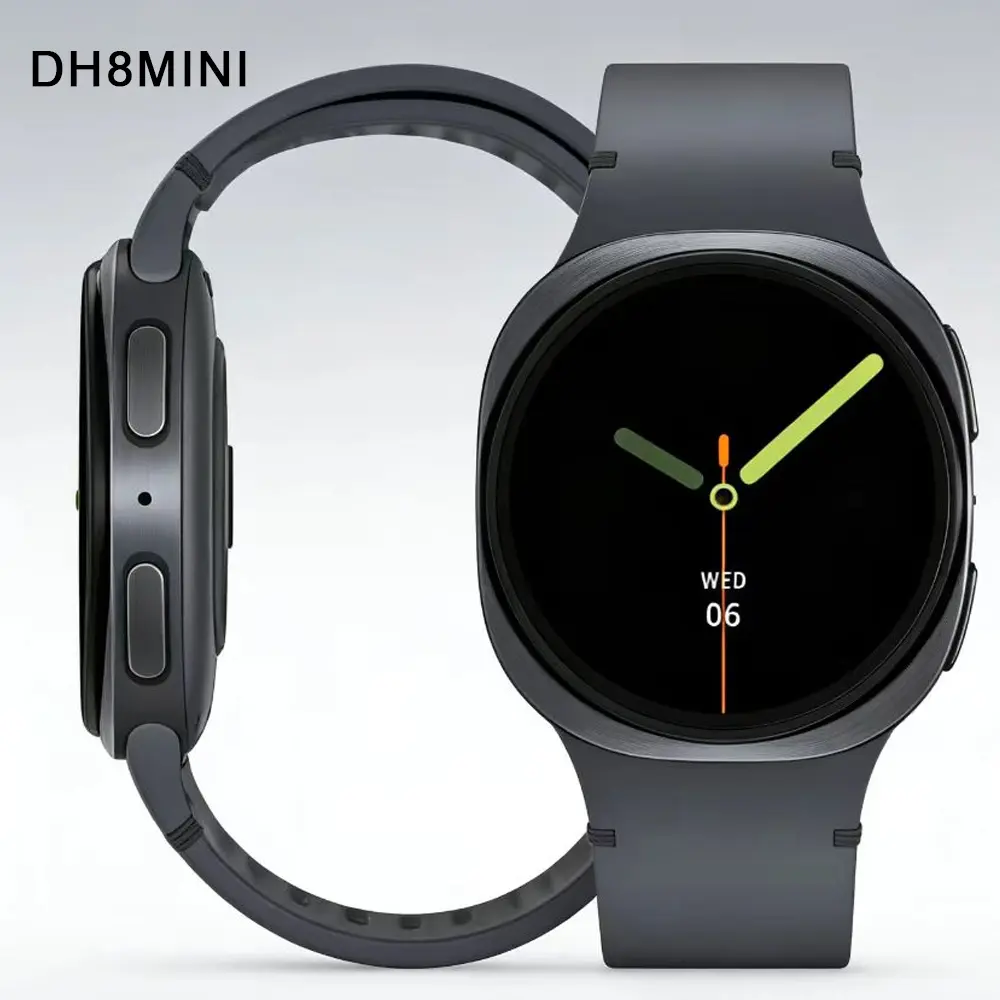 2026 new HD8mini sports smartwatch Bluetooth call counter step heart rate blood oxygen blood pressure measurement Bluetooth call intelligent reminder remote control selfie sleep monitoring map navigation compass AI intelligent multifunctional