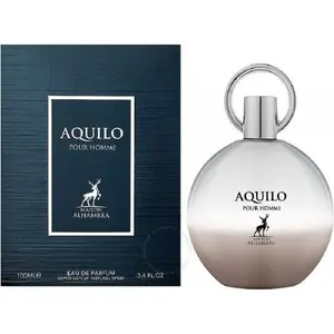 Maison Alhambra Aquilo Pour Homme Eau de Parfum – 100ml (3.4oz) | Fresh, Masculine & Long-Lasting Cologne for Men | Perfumes Arabia Citrus Musk Amber Citrus Woody Fragrance