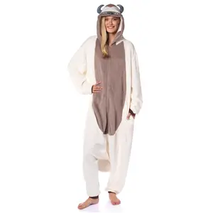 Nickelodeon Avatar The Last Airbender Appa Women's Hooded Union Suit One Piece Costume Kigurumi Pajama