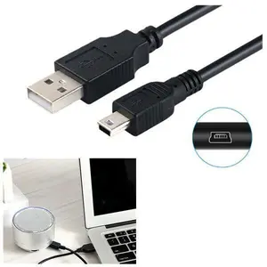 3ft Mini USB Cable Standard USB 2.0 to Mini B Male Charger Cord Durable USB Mini to USB Charging Cable Compatible with MP3 Player, Camera, Dash Cam, Garmin GPS, Hero 3+  Port Connector Devices Digital Electronic