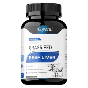 Buporai 120 capsules, freeze-dried beef liver supplement, provides vitamins A and vitamins B12 to support physical health and digestive well-being.