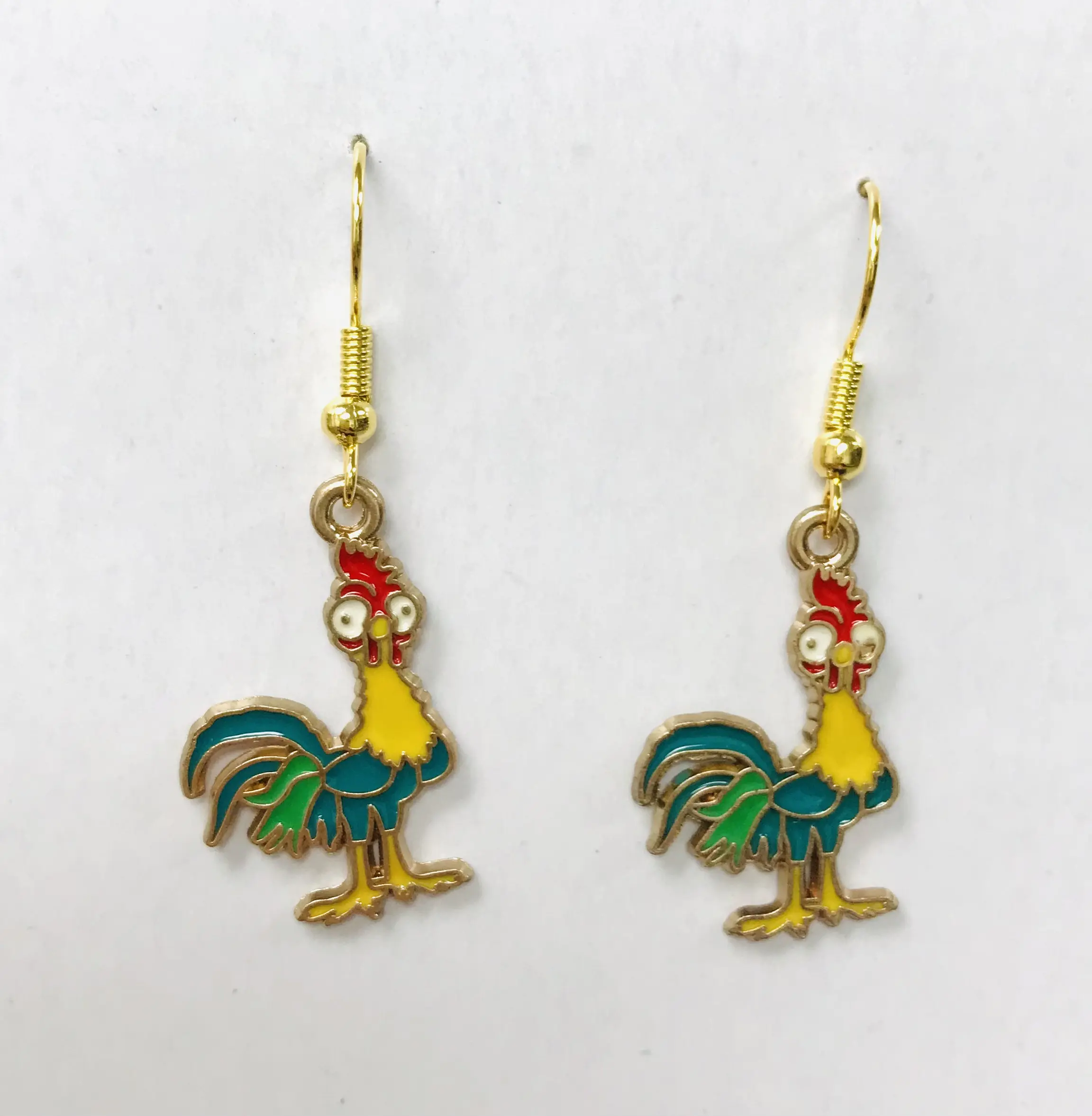 Cute Rooster Chicken earrings