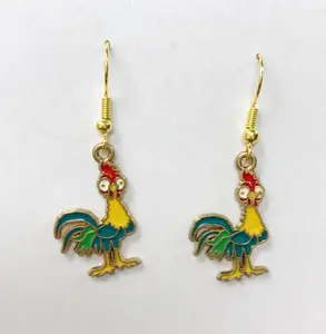 Cute Rooster Chicken earrings