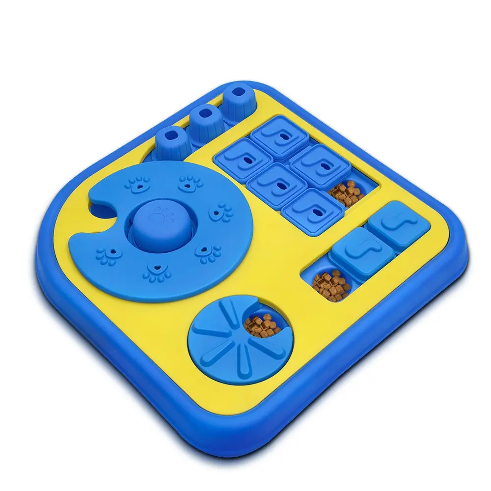 NAGAN Interactive Slow Feeder Dog Toy, Treat Maze Puzzle for Boredom, Mental Stimulation, and Preventing Fast Eating, for Puppy Small Medium Large Dogs, Dishwasher Safe