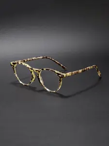 CATERSIDE One Pair With Packaging Korean Style Black Frame Plain Face TR90 Plain Optical Frame Retro Fashion Thick Frame Plain Optical Frame Unisex Casual Simple Personality Hip Hop Classic Style Travel Music Festival Cycling Photography Prop Gift