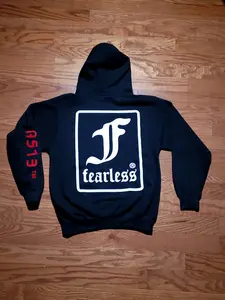 Fearless  "Box Logo" Hoodie - Black