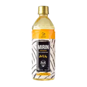 Soeos Mirin, Japanese Cooking Wine, 16.9 fl oz (Pack of 1), Mirin Rice Wine, Authentic Natural Sugar Sweet Rice Cooking Wine for Cooking, Condiments, Seasoning Homemade Sauces, Japanese Seasoning
