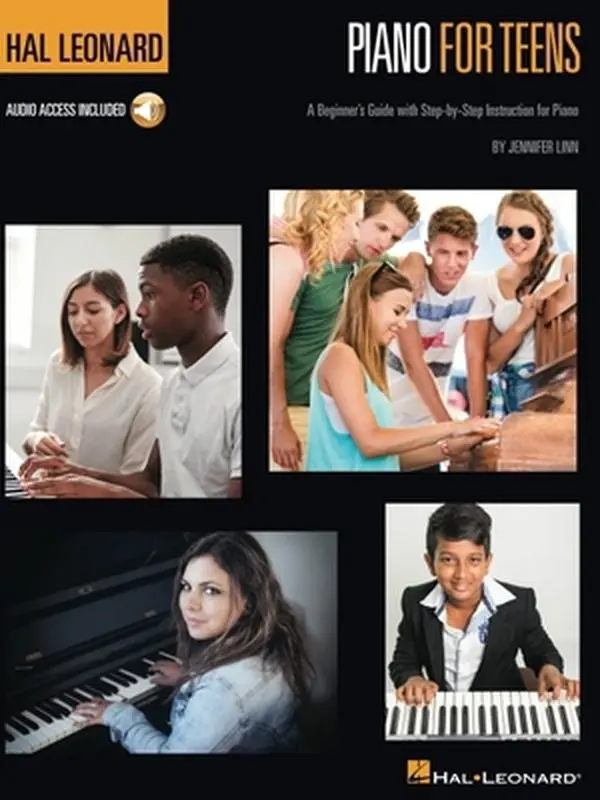 USED Book - Hal Leonard Piano for Teens Method: A Beginner's Guide with Step-By-Step Instruction for Piano (Book/Online Audio) by Linn, Jennifer (Paperback) - english