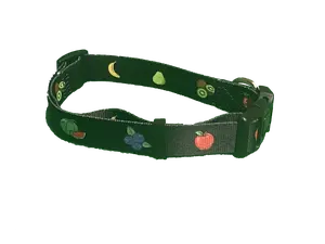 BetterPet Dog Collar - Fruit/Veggie Design with Safe Food Icons for a Healthy Life