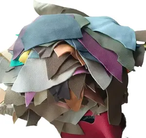 Genuine Cowhide Leather Scraps 0.8-1.4mm Thick Mixed Colors 500 Grams Thin Leather for DIY Crafts and Tools Crafting