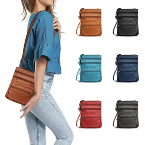 Luxury Genuine Leather Cross-Body Bag Purse - Fashionable and Classic