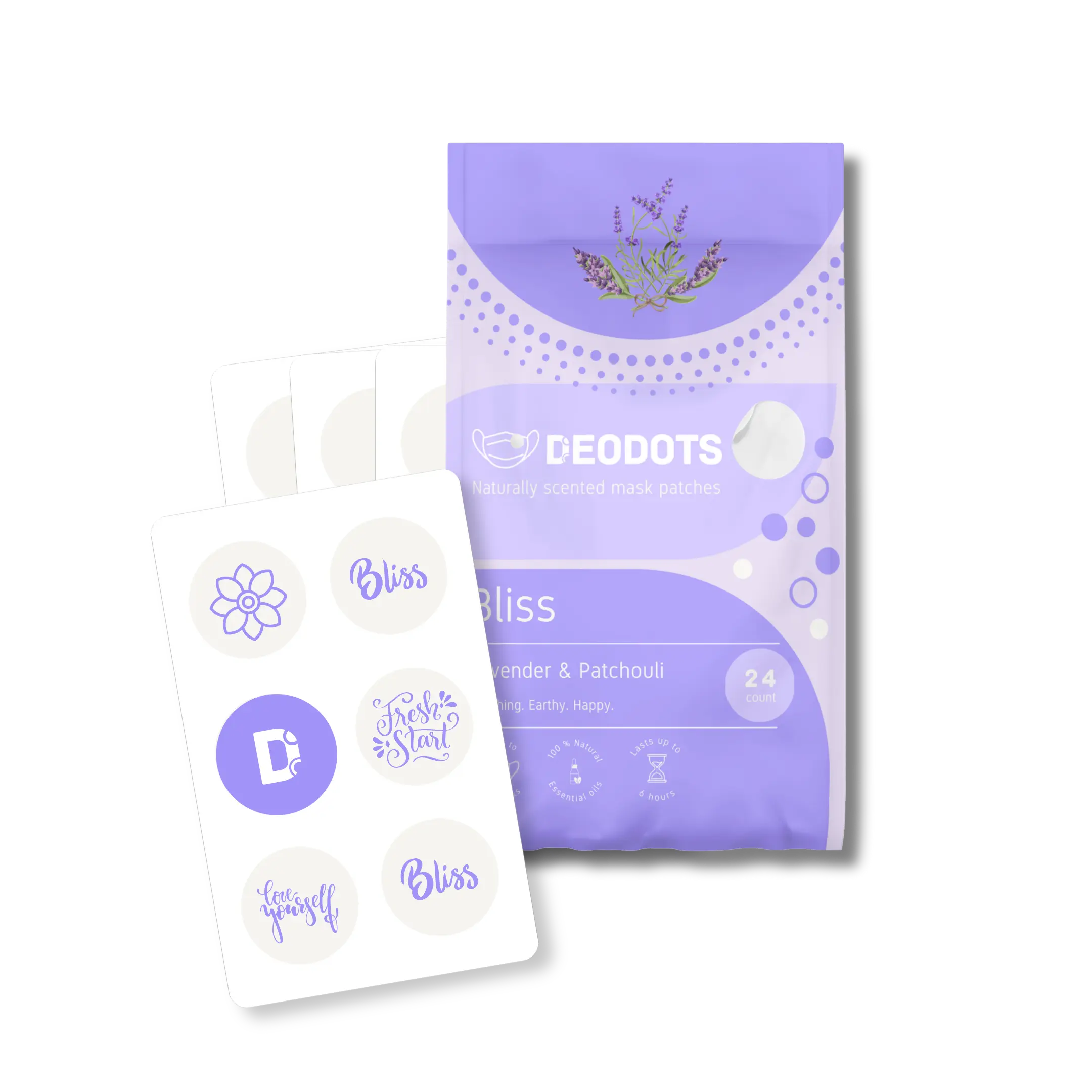 Bliss Aroma Patch (24ct) - Infused with Lavender & Patchouli Essential Oils