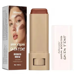 Foundation Stick Beauty Cream Essence Enhances Skin Tone, Solid Colored Moisturizing Oil Control Contour Rod Face Foundation for Women, Natural Makeup