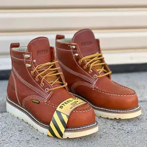 502 S Steel-Toe Moc Toe Light Brown