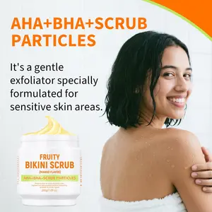 Mooyam Mango Scented Bikini Scrub Wax, Smooth & Remove Dead Skin Cells, Post-Sun Repair, Essential Bikini Line Care, 200g