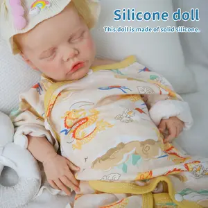 FunCuddle NO.3 doll, 18.11-inch baby girl doll, all silicone doll, reborn doll, baby like skin, realistic appearance, suitable for companionship and role-playing toy dolls, exquisite packaging