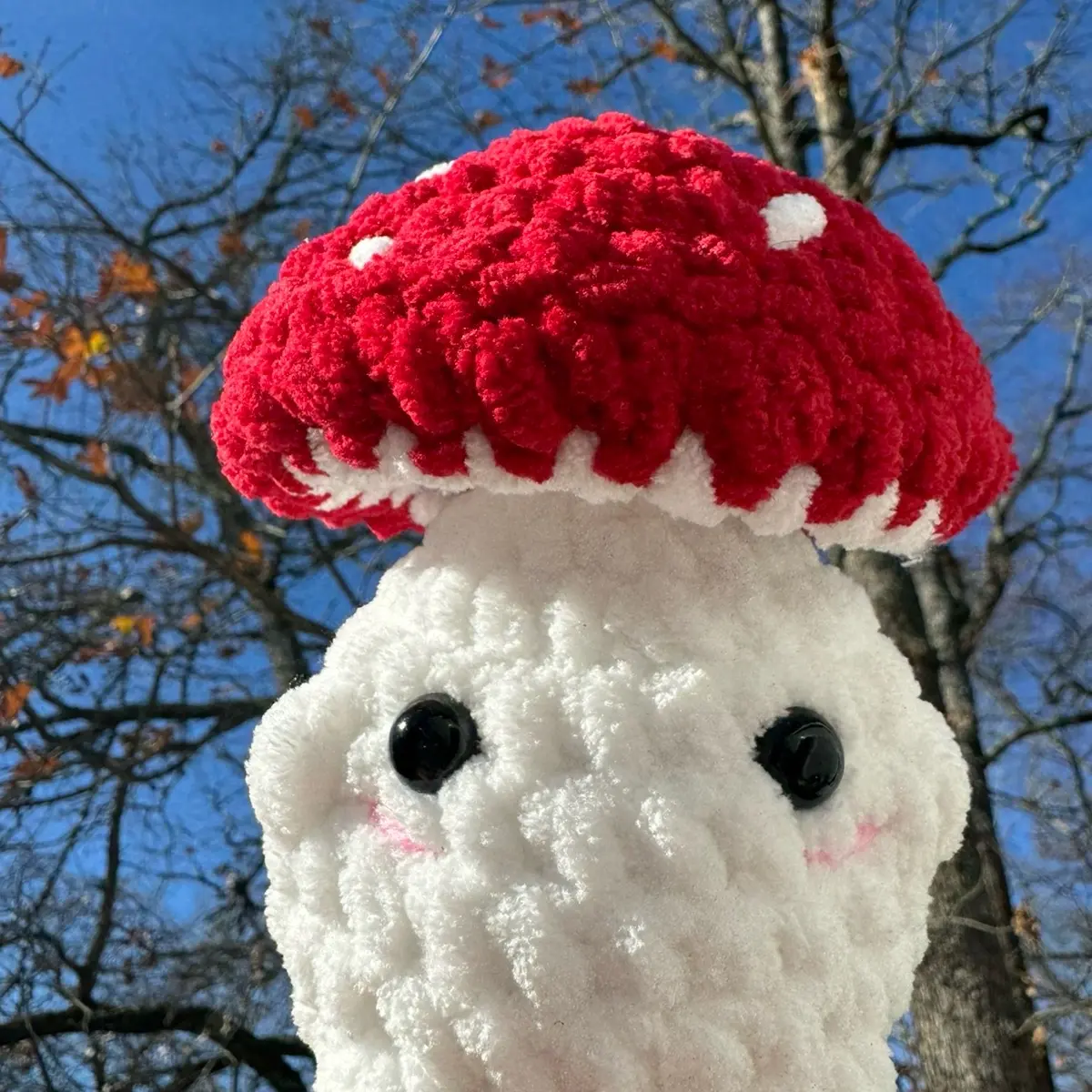 Crochet Pop It Mushroom Boi Fidget Toy
