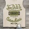 Men's Y2K Street Fashion Sleeveless Graphic Tank Top, Retro Fun Hip-Hop Vibe Style Round-Neck Casual Shirt for Summer Menswear Casual Bottoming Vest