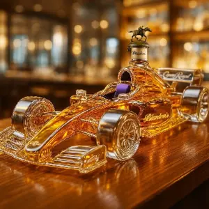 Novelty F1 Race Car Whiskey Decanter, Creative Motorsport Themed Liquor Storage Bottle, Premium Barware Gift for Car Enthusiasts