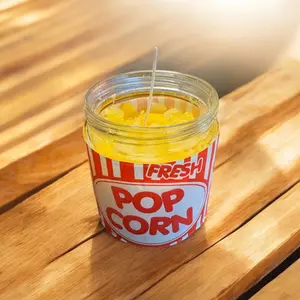 Movie Theater Popcorn Candle