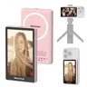 Newmowa High-Strength N52 Magnet Mobile Smartphone Vlog Selfie Monitor Screen - iPhone-Only Phone Accessory, 1080P Wireless Recording, Back Camera Vlogging Gear, 4K 30fps Wired Recording, USB-C Support, Phone Audio Output, Included Cable