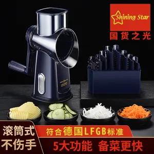 Kitchen roller multi-functional vegetable cutter, manual vegetable shredder, vegetable slicer, grater, and slicer