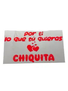 Chiquita Personalized Car Sticker Por Ti Quiero Tu Quieras Glossy Vinyl Decal for Vehicle Exterior Decoration