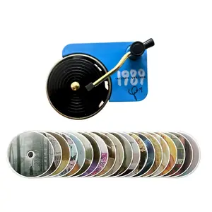 1989 Album Record Player 20Pcs Cover Car Aroma Diffuser Car Air Freshener Piano Lacquer Panel Car Decoration