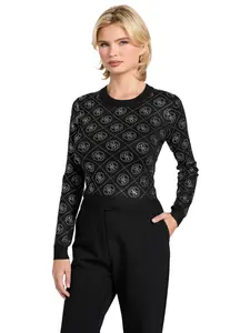 GUESS Female 4G Rhinestones sweater