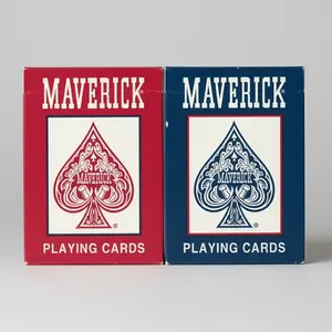 Maverick Playing Cards – Standard Index – Cincinnati Printed – Red or Blue Deck