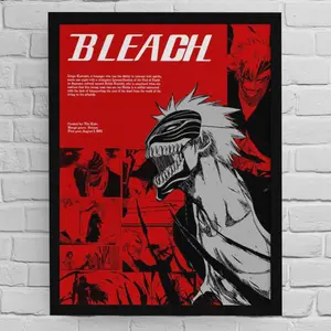 Ichigo Kurosaki - Bleach - Hollow Form - Vasto Lorde - Anime Lover Gift - Bleach Manga Art - Shonen Anime Poster
