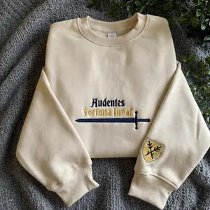 Audentes Fortuna Iuvat - Kingdom Come Deliverance 2 Embroidered Sweatshirt and Hoodie, Gaming Merch