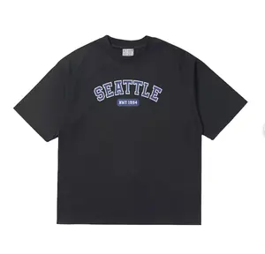 "Seattle Retro Oversized Unisex T-shirt, College Streetwear Digital Print Tee, Minimalist Shirt"