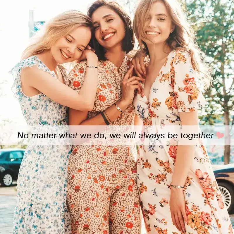 2/3/4/5 Pcs Matching Heart Bracelets Friendship Sisters Gifts for Best Friends Cousins Bestie Women 2/3/4/5 Pcs Matching Heart Bracelets Friendship Sisters Gifts for Best Friends Cousins Bestie Women