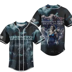 Resident Evil Death Island Personalized Baseball Jersey